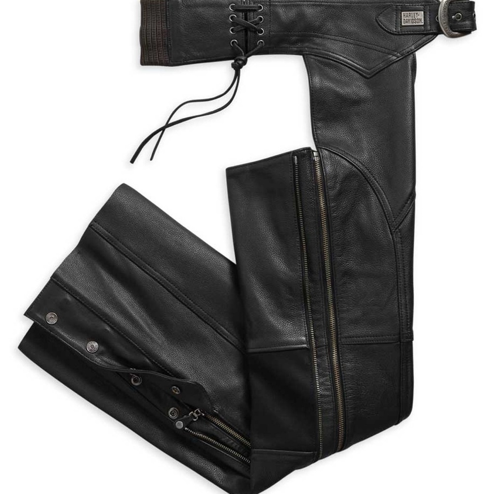 Harley-Davidson Black Leather Chaps